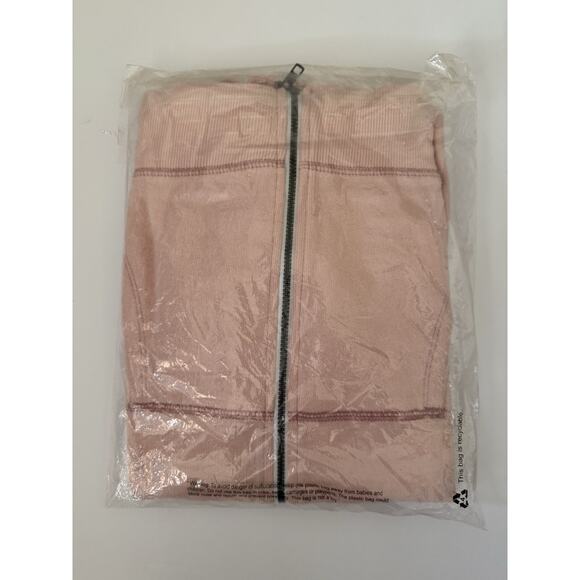 SO Blush Pink Solid Lightweight Full Zip Up Hoodie Jacket Size XS - Picture 3 of 3